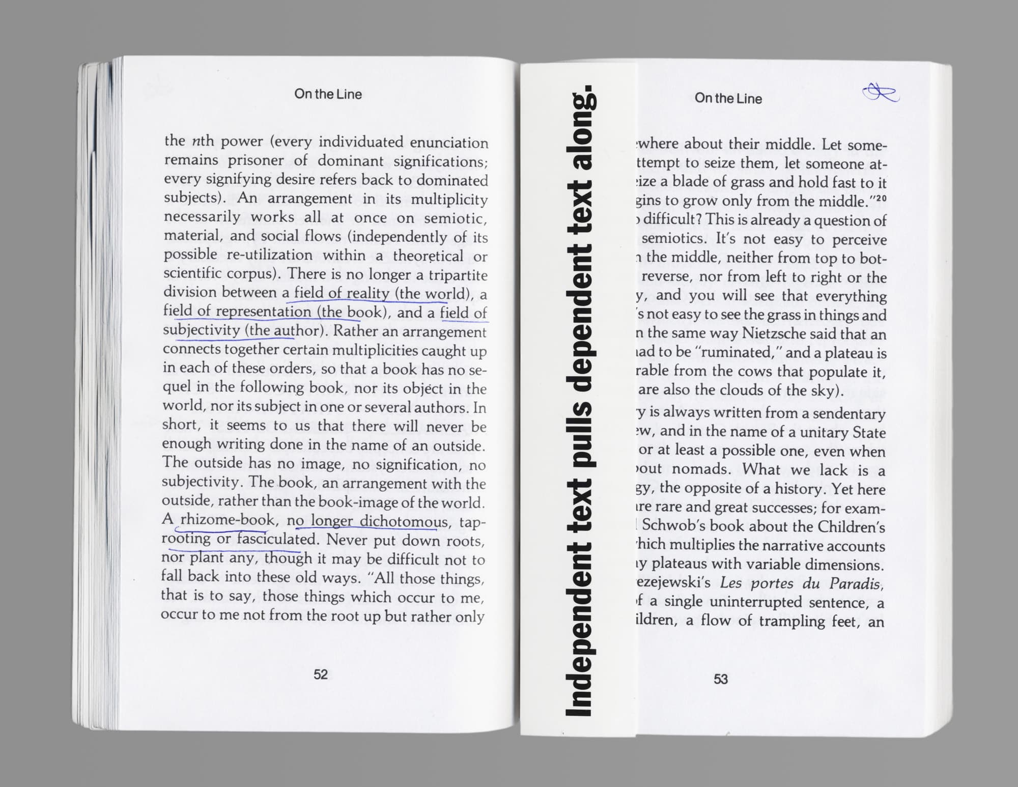 Independent Text Pulls Dependent Text Along